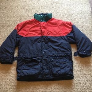 Vtg Eddie Bauer Goose Down Insulated Bomber Puffer